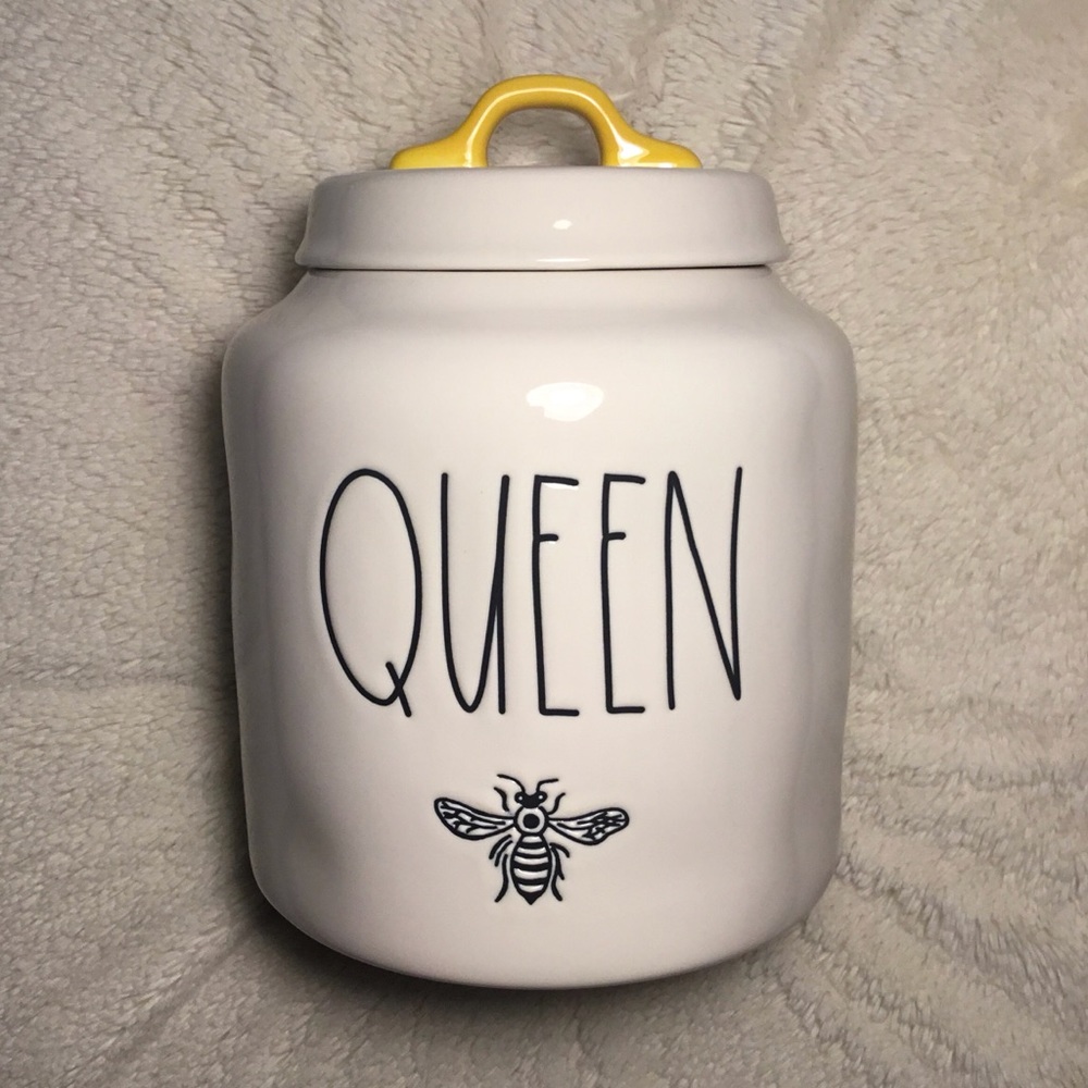 Rae Dunn LL QUEEN Bee Ceramic Canister NWT New